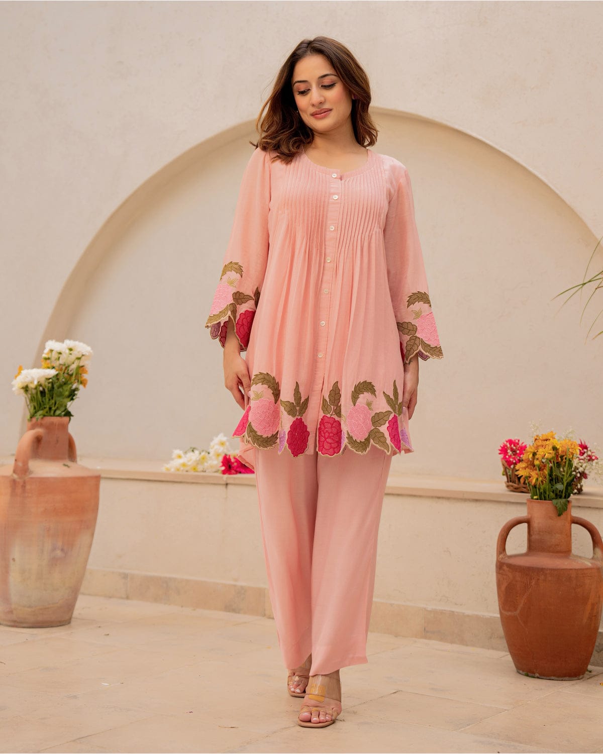 Embroidery long cord set