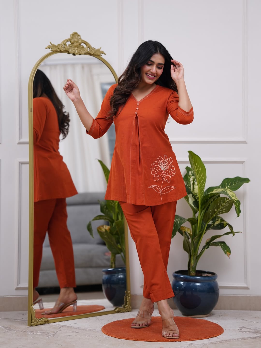 Office wear cotton cord set