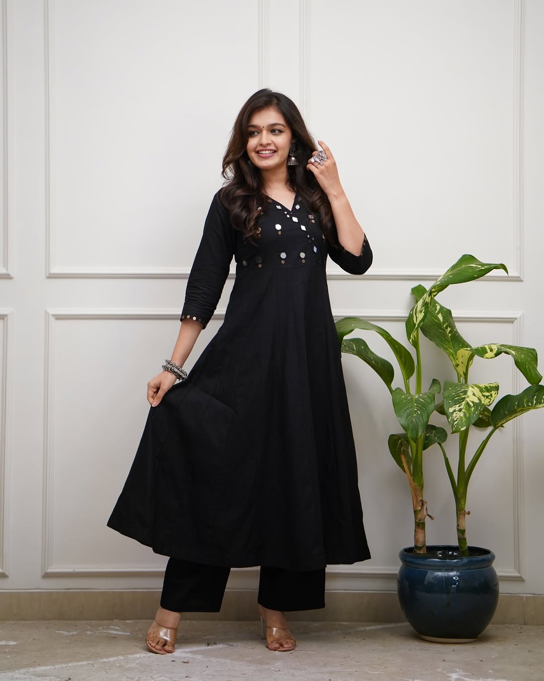 Office wear cotton kurta set