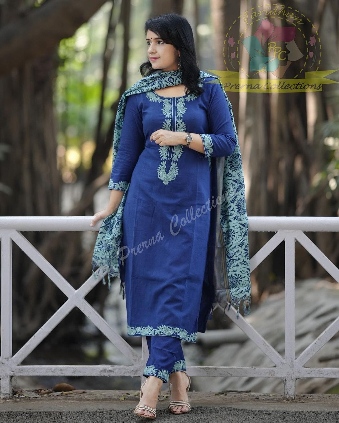 Khadi cotton suit set