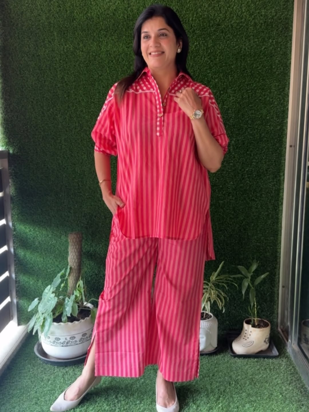 Smart cotton woven cotton cordset