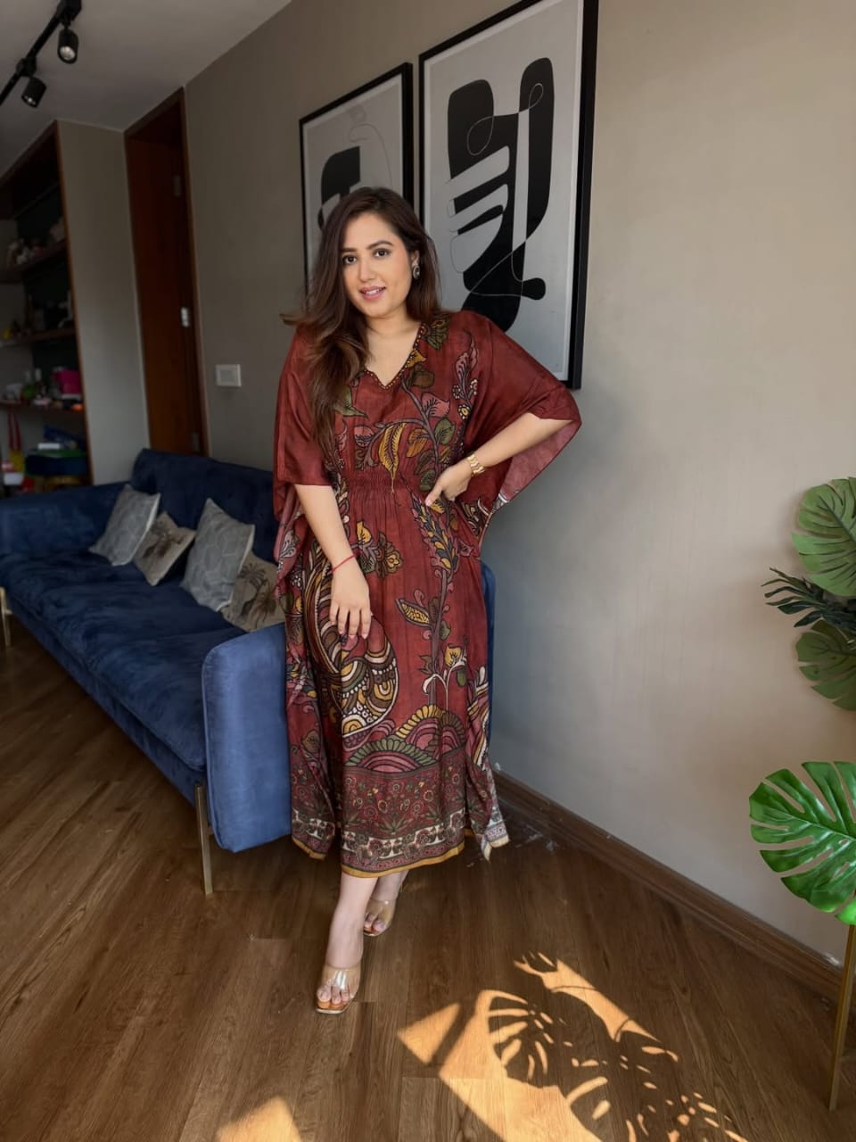 Classy and dassy kaftan set for office ,kitty and get together function