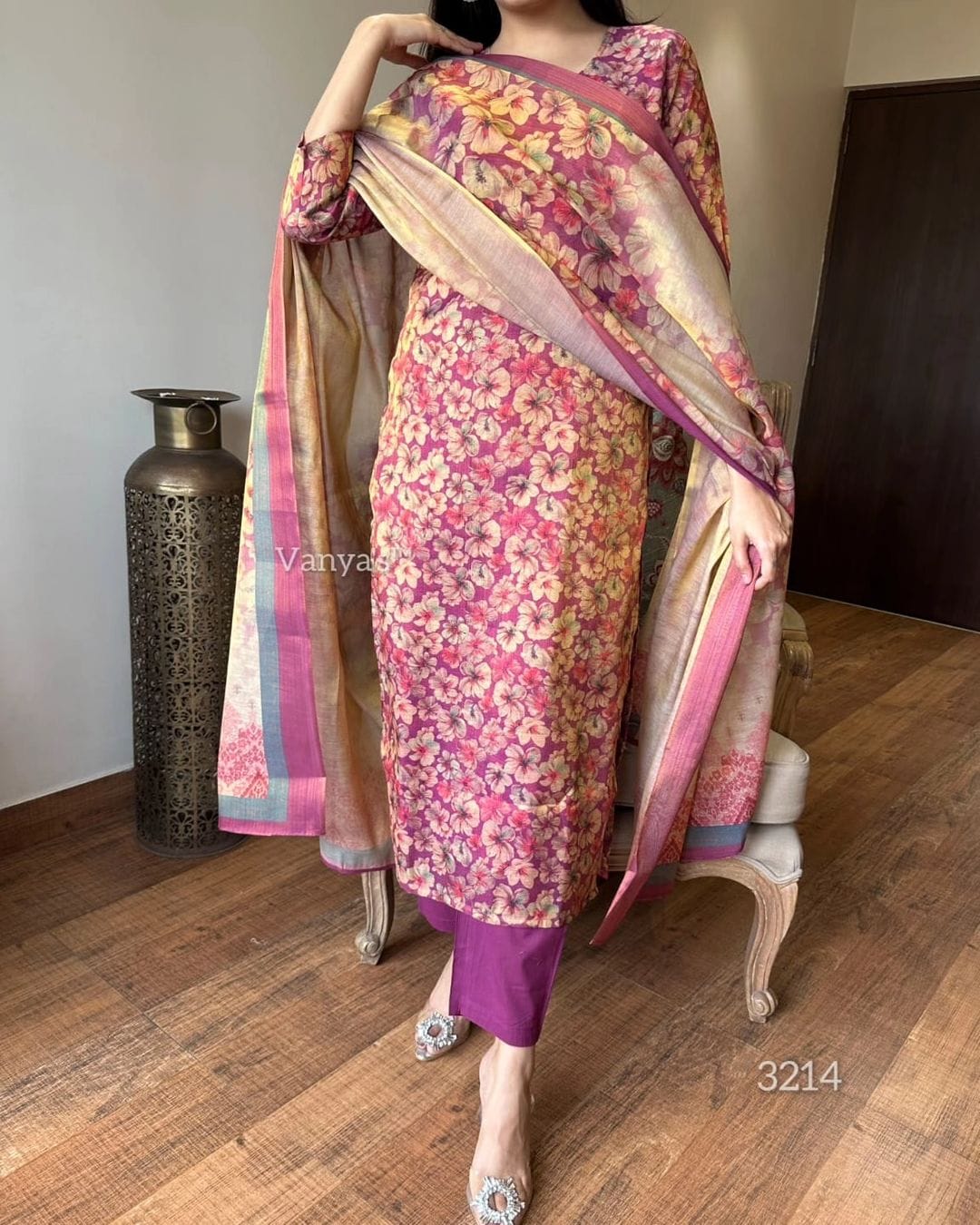 Latest collection of chanderi suit