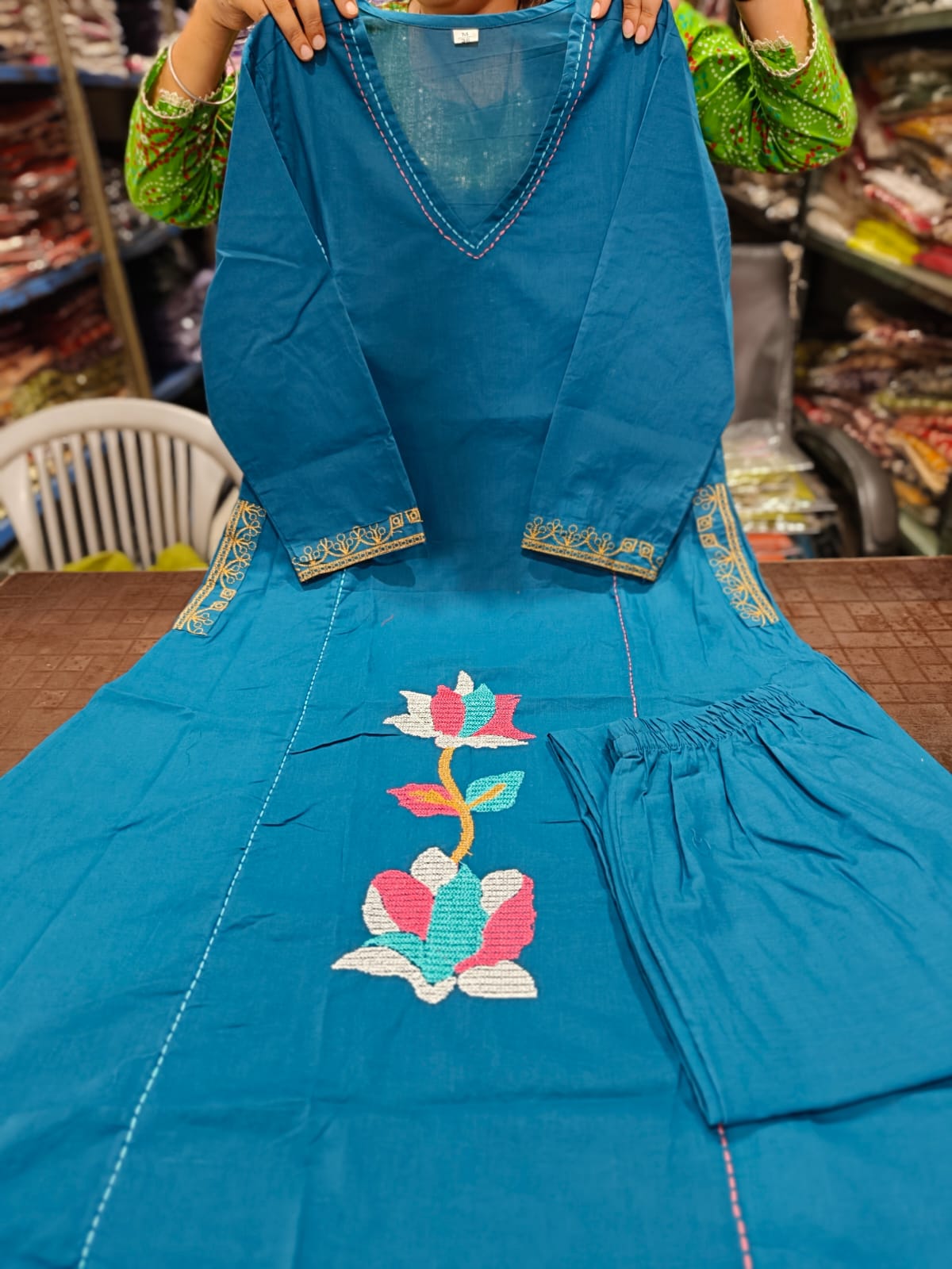 Women's Cotton Comfortable Casual Co-Ord Set with Side Pockets